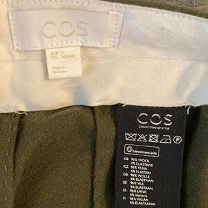 COS STRAIGHT-LEG WOOL TROUSERS